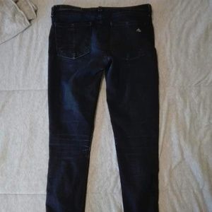 Rag and bone skinny jeans size 25 navy blue